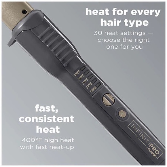 InfinitiPro by Conair Tourmaline Ceramic 1" to 1/2" Curling Wand - Picture 7 of 12
